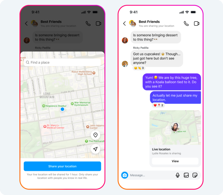 Instagram Introduces Live Location Sharing and Customizable Nicknames in DMs